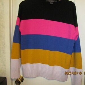 French Connection Colorblock Pullover Sweater Size Medium